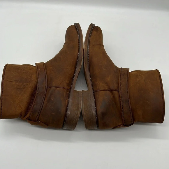 Madewell The Lowrider Biker Boot Weathered Leather in Apple Butter - Size 7 - Picture 4 of 10